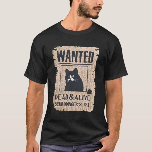 Katten en levende Schrödinger's kat T-shirt (Voorkant)