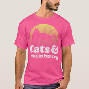 Katten en Luxemburg Heren- of Dameskat T-Shirt