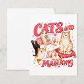 Katten en Mahjong Kaart (Voorkant / Achterkant)