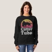 Katten en Mannen van tuba of van dames Trui (Voorkant volledig)