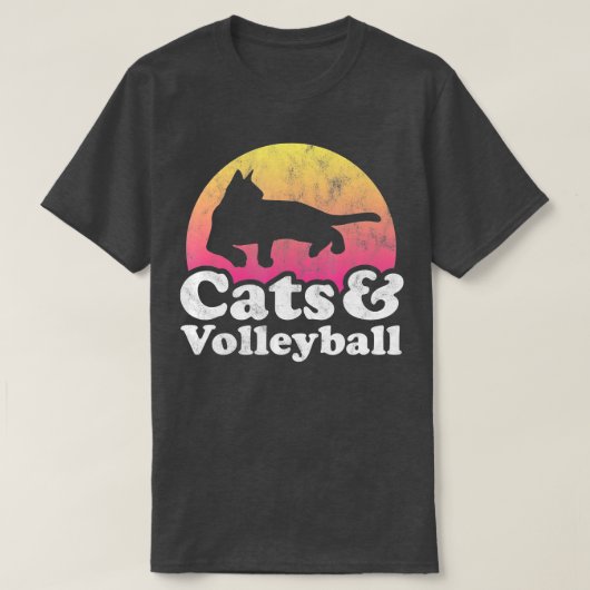 Katten en Mannen volleybalkat T-shirt (Design voorkant)