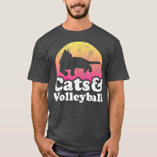 Katten en Mannen volleybalkat T-shirt