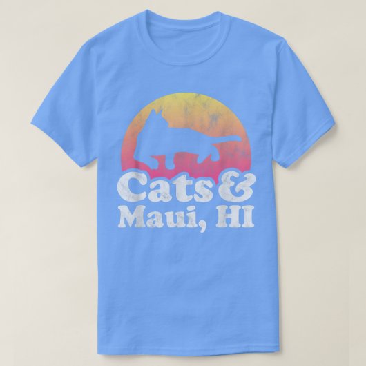 Katten en Maui, Mannen van het HAR of Vrouwenkat e T-shirt (Design voorkant)