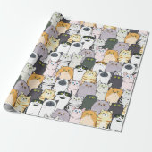 Katten en meer katten cadeaupapier (Uitgerold)