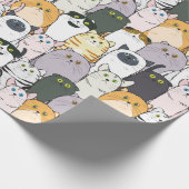 Katten en meer katten cadeaupapier (Hoek)
