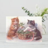 Katten en mistletoe (Staand voorkant)