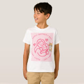 Katten- en moeder-zoon-design t-shirt (Voorkant volledig)