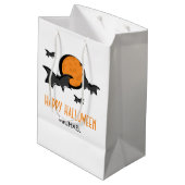 Katten en Moon Halloween Treat Gift Bag Medium Cadeauzakje (Achterkant Gekanteld)