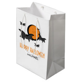 Katten en Moon Halloween Treat Gift Bag Medium Cadeauzakje