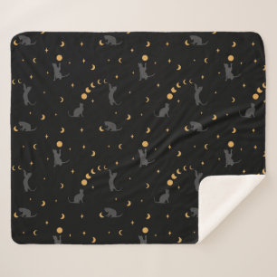 Katten- en motorfase sherpa deken