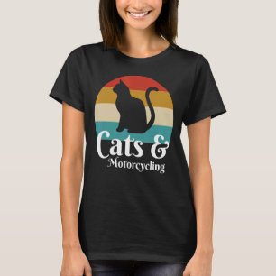 Katten en motorfietsen t-shirt