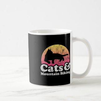 Katten en mountainbiken Kat en mountainbike voor Koffiemok