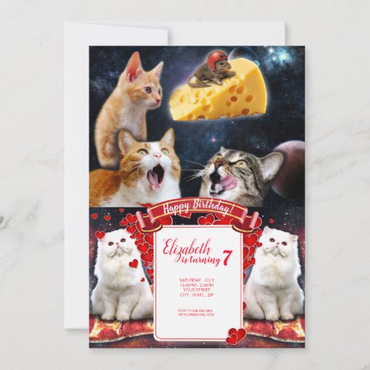 Katten en muis kaart (Voorkant)