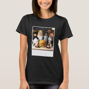 Katten en Muizen Herfst Feest Grappige Thanksgivin T-shirt