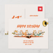 Katten en Muziek Briefkaart (Voorkant / Achterkant)