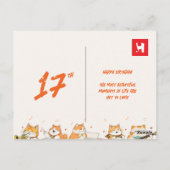 Katten en Muziek Briefkaart (Achterkant)