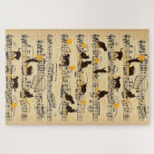 katten en muziek legpuzzel (Horizontaal)