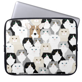 Katten en neopreen laptophoes laptop sleeve