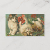  Katten en papavers Visitekaartje (Achterkant)