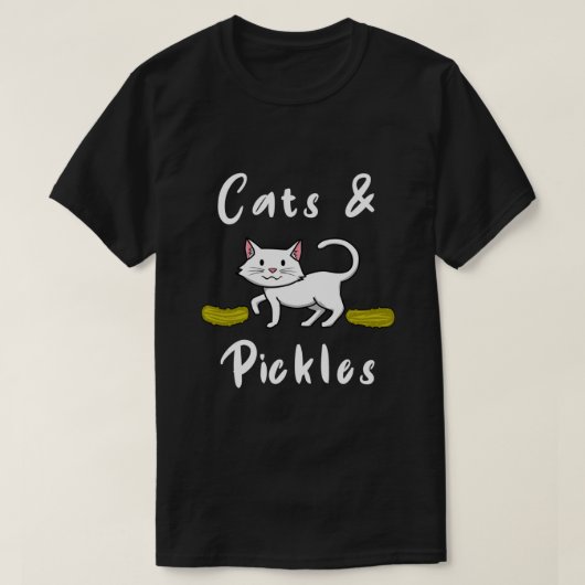 Katten en plukkers Komkommer Sandwich Pickle T-shirt (Design voorkant)