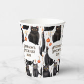Katten en pompoen aangepaste Halloween papieren be Papieren Bekers (Rechts)