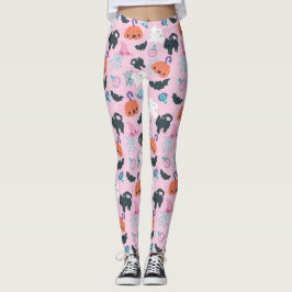 Katten en pompoenen Halloween Leggings