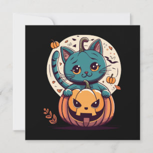 Katten en pompoenen voor een gelukkig Halloween!