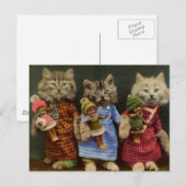 Katten en poppen briefkaart (Voorkant / Achterkant)
