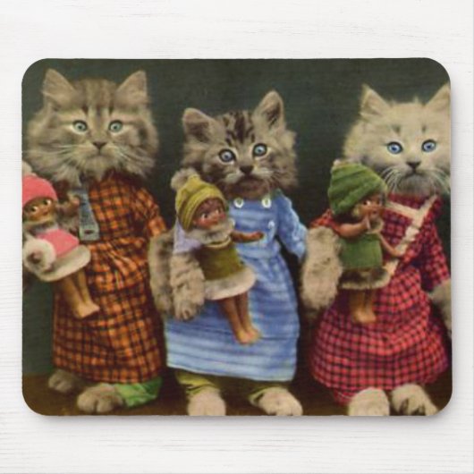 Katten en poppen muismat (Voorkant)