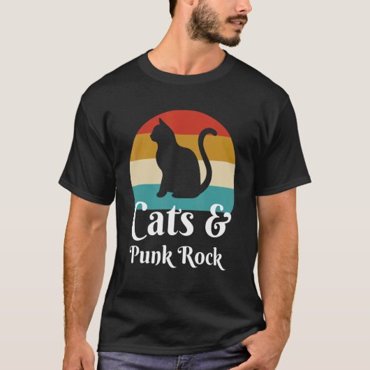 Katten En Pujnk Rock T-shirt (Voorkant)