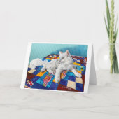 Katten en Quilts-Noodles Kaart (Voorkant)