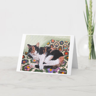 Katten en Quilts-Zoey Bedankkaart