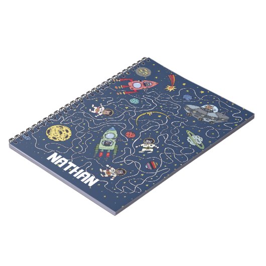 Katten en raketten in speciaal voor de ruimtevaart notitieboek (Linkerzijde)