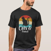 Katten en reizen t-shirt (Voorkant)