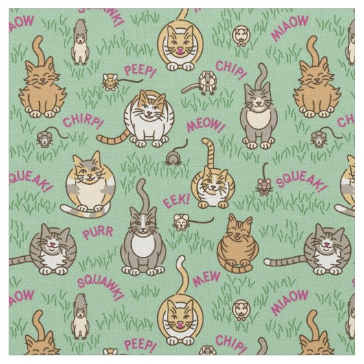 Katten en ritten stof (Close Up)