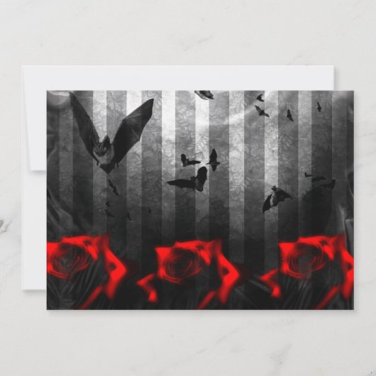 Katten en Rozen Gothic Kaart (Voorkant)