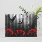 Katten en Rozen Gothic Kaart (Staand voorkant)