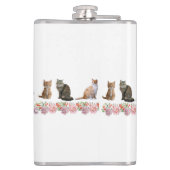 Katten en Rozen Heupfles (Achterkant)