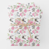 Katten en Rozen Inpakpapier Vel (In situ)