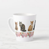 Katten en Rozen Latte Mok (Linkerhoek)