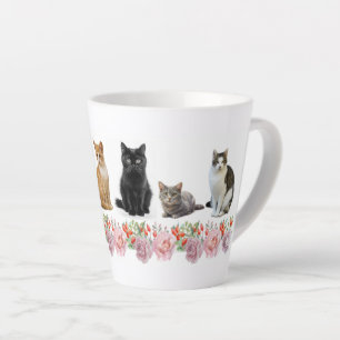 Katten en Rozen Latte Mok