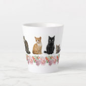 Katten en Rozen Latte Mok (Voorkant)