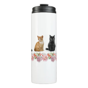 Katten en Rozen Thermosbeker