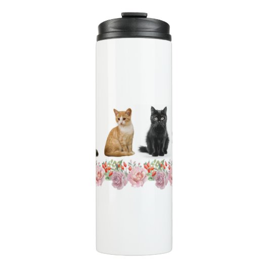Katten en Rozen Thermosbeker (Voorkant)