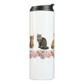 Katten en Rozen Thermosbeker (Gedraaid links)