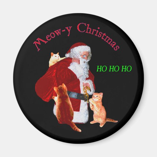 Katten en Santa Magneet (Voorkant)