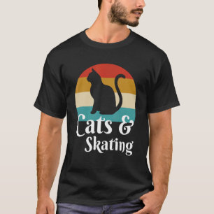Katten En Schaatsen Schaatser Skateboard T-shirt