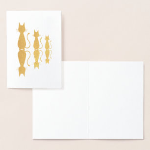 Katten en schaduwen folie kaarten