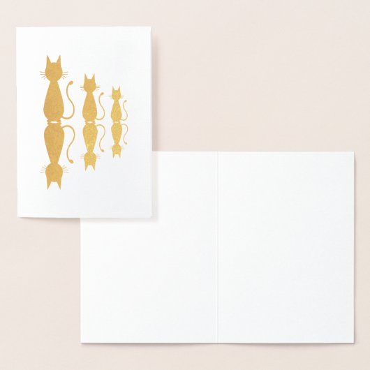 Katten en schaduwen folie kaarten (Display)