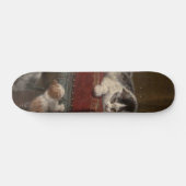 Katten en schilderijen persoonlijk skateboard (Horizontaal)